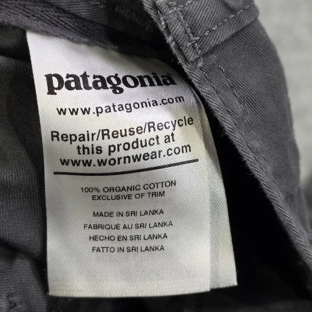 Patagonia Organic Cotton Twill Utility Shorts Mens 28 Gray Cargo Casual Pockets